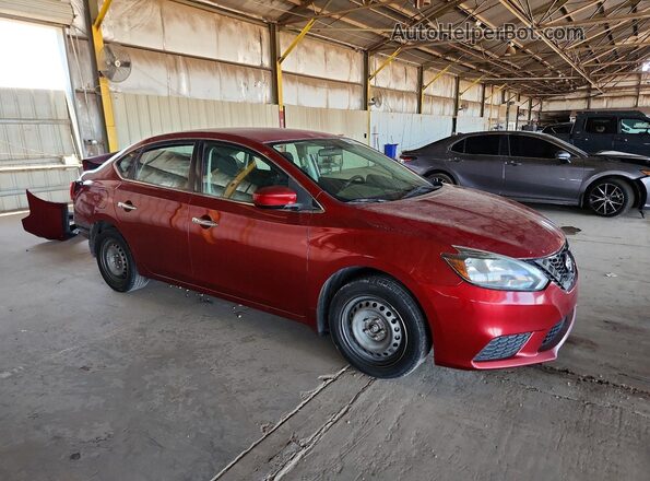 3N1AB7AP6HY409580 2017 NISSAN SENTRA Burgundy Delantero derecho