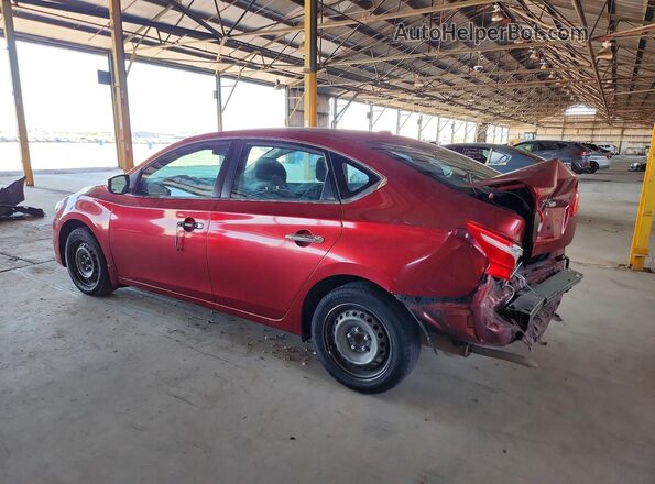 3N1AB7AP6HY409580 2017 NISSAN SENTRA Burgundy Trasero izquierdo