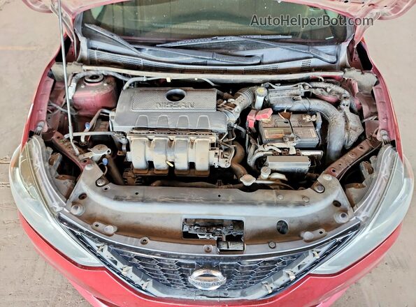 3N1AB7AP6HY409580 2017 NISSAN SENTRA Burgundy Vista interior trasera