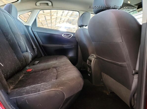 3N1AB7AP6HY409580 2017 NISSAN SENTRA Burgundy Vista de los asientos traseros