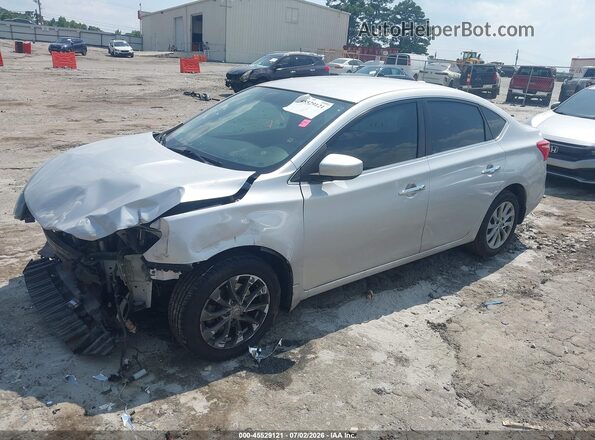 3N1AB7AP6JL623830 2018 NISSAN SENTRA Silver Передня ліва чверть
