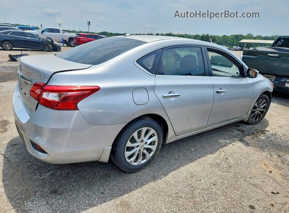 3N1AB7AP6JL663373 2018 NISSAN SENTRA Silver Rear right
