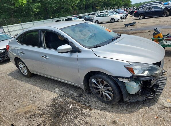 3N1AB7AP6JL663373 2018 NISSAN SENTRA Silver Front right
