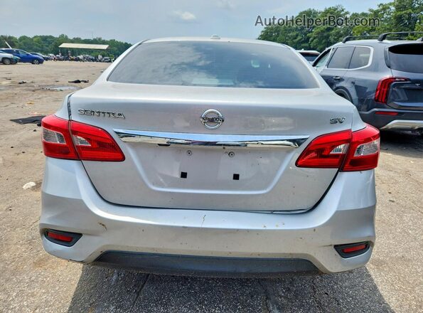 3N1AB7AP6JL663373 2018 NISSAN SENTRA Silver Rear view