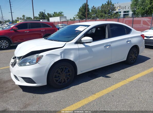 3N1AB7AP6JY204217 2018 NISSAN SENTRA White Przód lewy