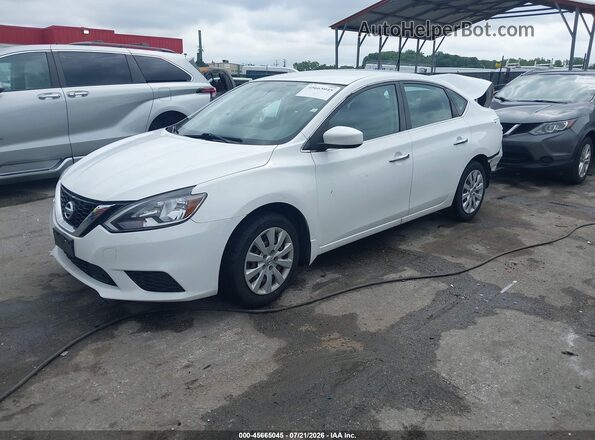 3N1AB7AP6JY211670 2018 NISSAN SENTRA Белый Передняя левая четверть