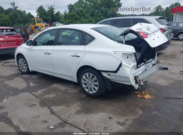 3N1AB7AP6JY211670 2018 NISSAN SENTRA Белый Задняя левая четверть