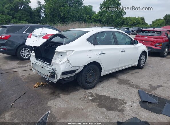 3N1AB7AP6JY211670 2018 NISSAN SENTRA Белый Задняя правая четверть