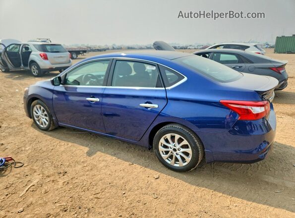 3N1AB7AP6JY217596 2018 NISSAN SENTRA Blue Задня ліва чверть