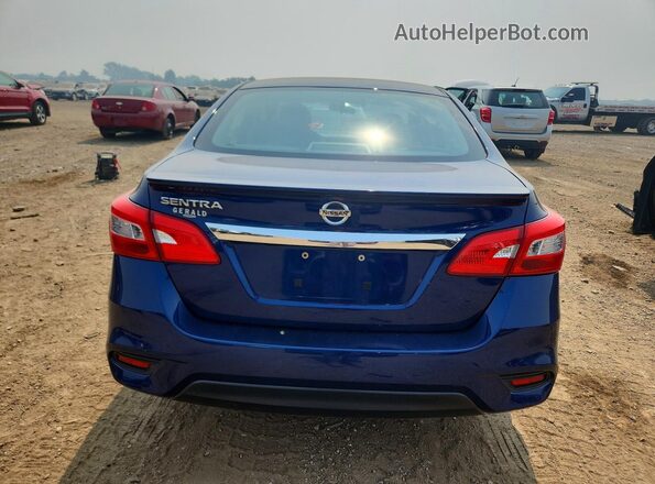 3N1AB7AP6JY217596 2018 NISSAN SENTRA Blue Вид ззаду