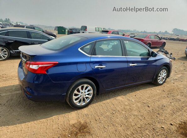 3N1AB7AP6JY217596 2018 NISSAN SENTRA Blue Задня права чверть