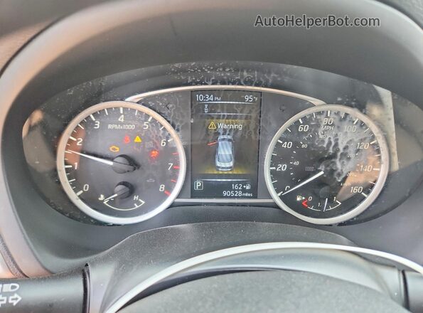 3N1AB7AP6JY217596 2018 NISSAN SENTRA Blue Вид щитка приладів