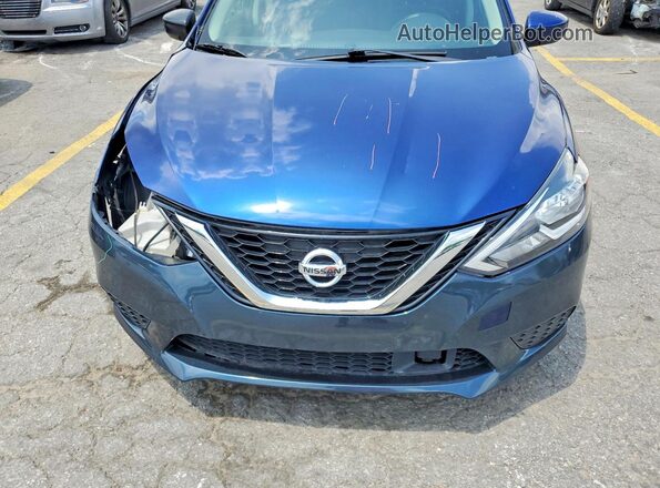 3N1AB7AP6JY218151 2018 NISSAN SENTRA Blue Vista interior trasera