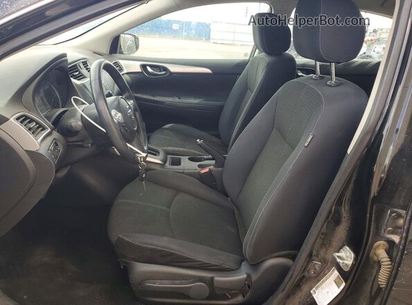 3N1AB7AP6JY222300 2018 NISSAN SENTRA Черный Вид салона спереди