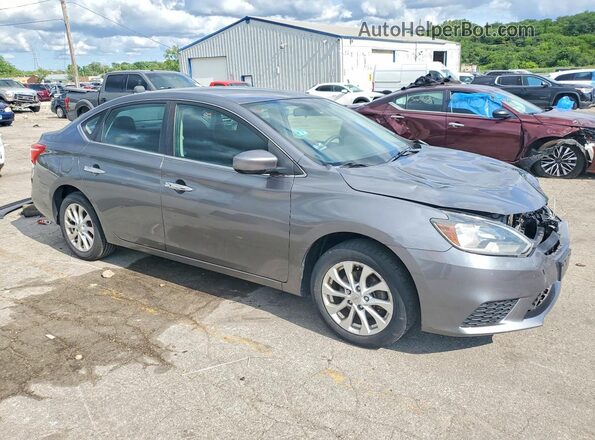 3N1AB7AP6JY256771 2018 NISSAN SENTRA Charcoal წინა მარჯვენა