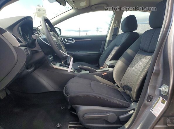 3N1AB7AP6JY256771 2018 NISSAN SENTRA Charcoal წინა სალონის ხედი