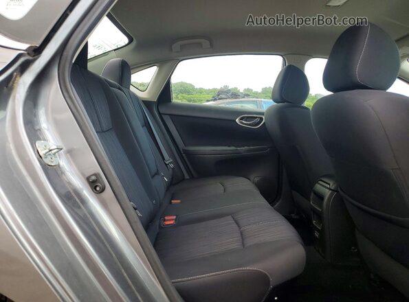 3N1AB7AP6JY256771 2018 NISSAN SENTRA Charcoal უკანა სავარძლების ხედი
