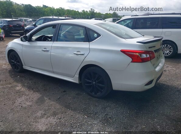 3N1AB7AP6JY259525 2018 NISSAN SENTRA Белый Задняя левая четверть