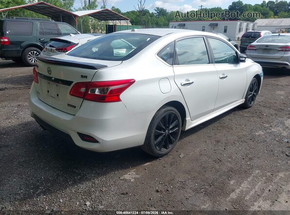 3N1AB7AP6JY259525 2018 NISSAN SENTRA Белый Задняя правая четверть