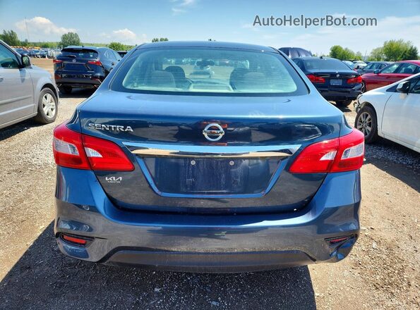 3N1AB7AP6JY301272 2018 NISSAN SENTRA Blue Widok z tyłu