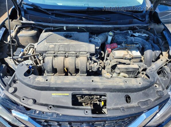 3N1AB7AP6JY301272 2018 NISSAN SENTRA Blue Widok wnętrza z tyłu