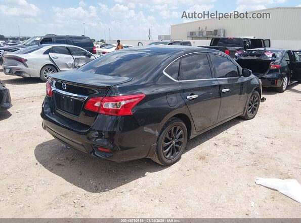 3N1AB7AP6JY309324 2018 NISSAN SENTRA Черный Задняя правая четверть