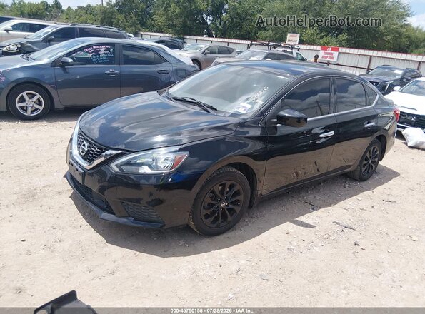 3N1AB7AP6JY309324 2018 NISSAN SENTRA Черный Передняя левая четверть