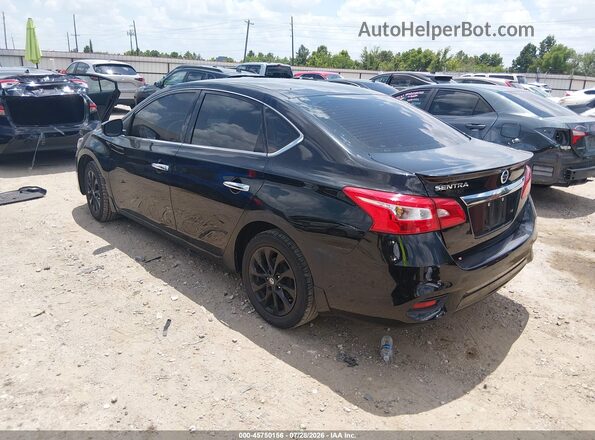 3N1AB7AP6JY309324 2018 NISSAN SENTRA Черный Задняя левая четверть