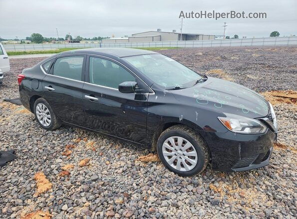 3N1AB7AP6JY338449 2018 NISSAN SENTRA Черный Передняя правая четверть