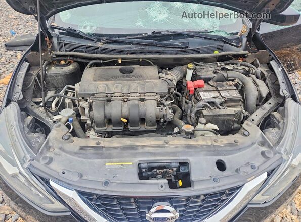 3N1AB7AP6JY338449 2018 NISSAN SENTRA Черный Вид задней части салона