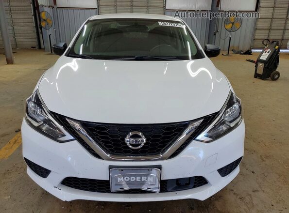 3N1AB7AP6KL606740 2019 NISSAN SENTRA Белый Вид спереди