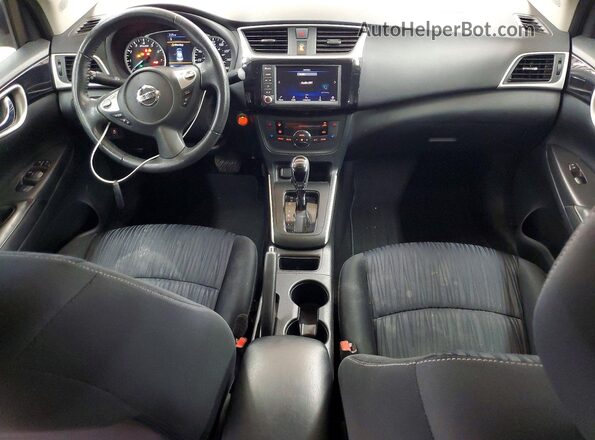 3N1AB7AP6KL606740 2019 NISSAN SENTRA Белый Вид панели приборов