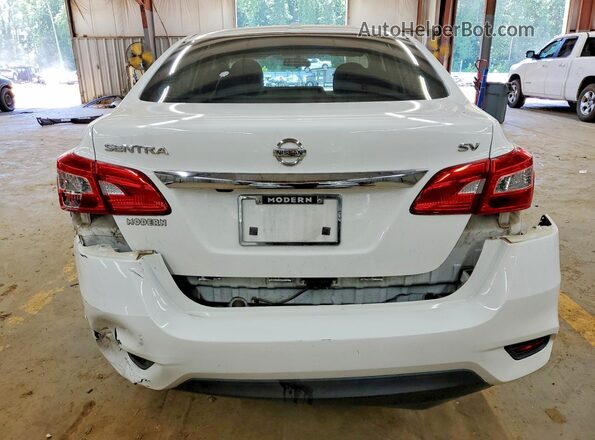3N1AB7AP6KL606740 2019 NISSAN SENTRA Белый Вид сзади