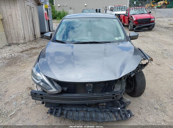 3N1AB7AP6KL624283 2019 NISSAN SENTRA Gray Սարքավորումների վահանակի տեսք