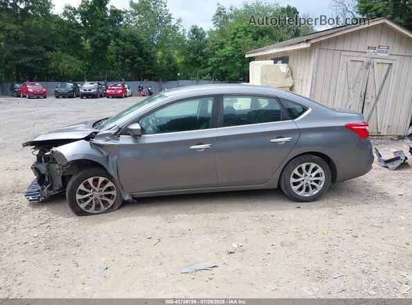 3N1AB7AP6KL624283 2019 NISSAN SENTRA Gray Սալոնի 360 աստիճան տեսք