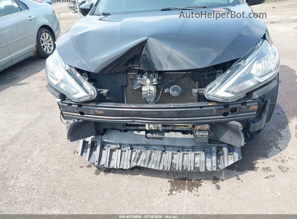 3N1AB7AP6KL625756 2019 NISSAN SENTRA Black წინა ხედი