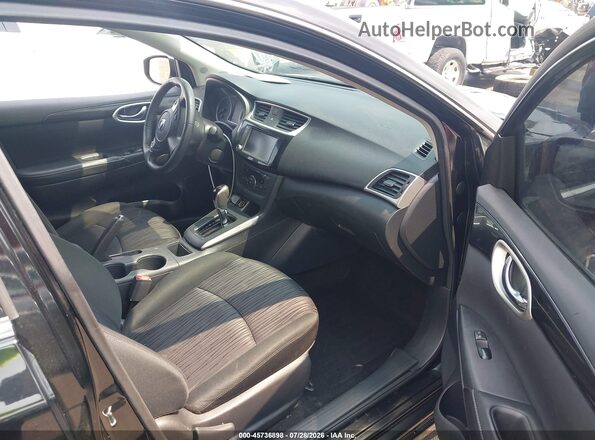 3N1AB7AP6KL625756 2019 NISSAN SENTRA Black წინა სალონის ხედი