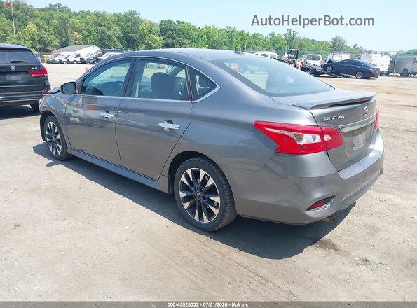 3N1AB7AP6KY205241 2019 NISSAN SENTRA Серый Задняя левая четверть