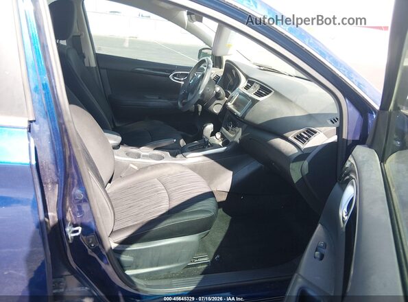 3N1AB7AP6KY210312 2019 NISSAN SENTRA Blue Вид салону спереду