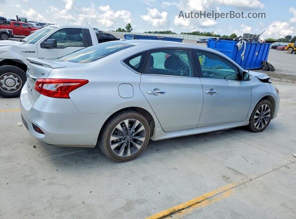 3N1AB7AP6KY211122 2019 NISSAN SENTRA Silver Trasero derecho