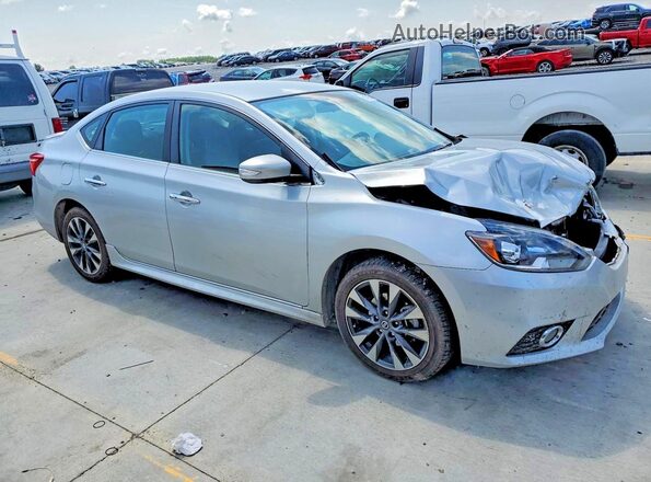 3N1AB7AP6KY211122 2019 NISSAN SENTRA Silver Delantero derecho