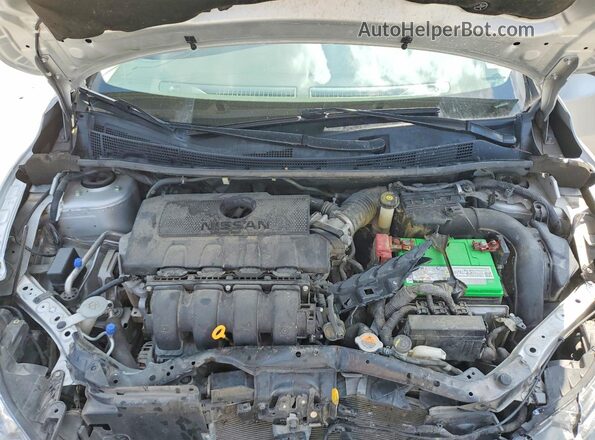 3N1AB7AP6KY211122 2019 NISSAN SENTRA Silver Vista interior trasera