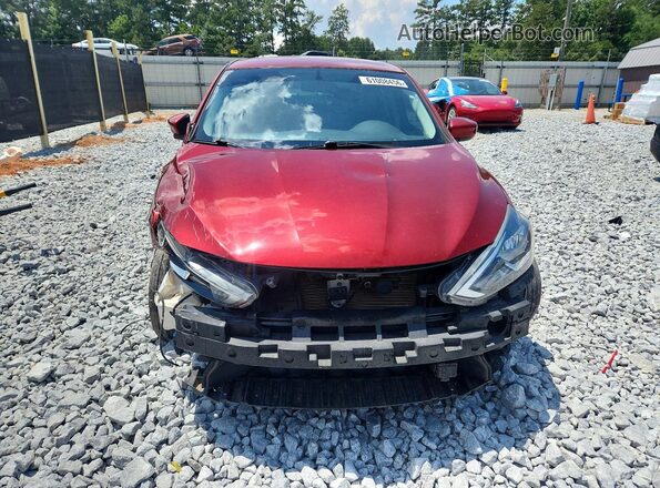 3N1AB7AP6KY211878 2019 NISSAN SENTRA Red Front view