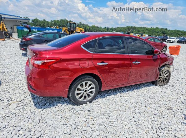 3N1AB7AP6KY211878 2019 NISSAN SENTRA Red Rear right