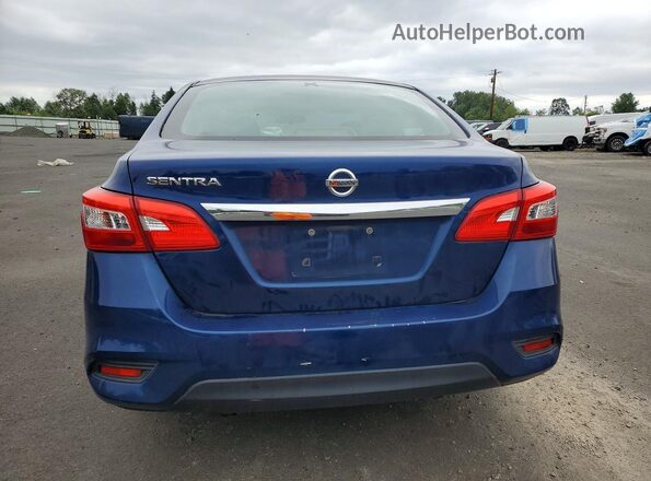 3N1AB7AP6KY215512 2019 NISSAN SENTRA Синий Вид сзади