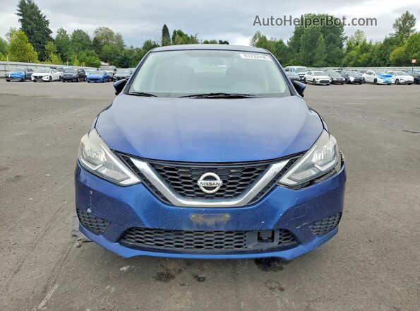 3N1AB7AP6KY215512 2019 NISSAN SENTRA Синий Вид спереди