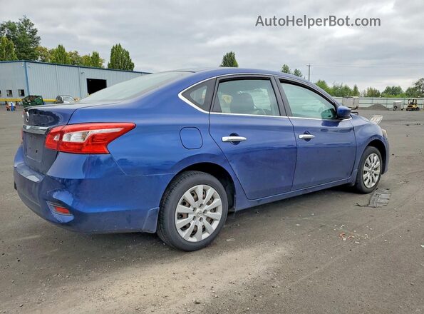 3N1AB7AP6KY215512 2019 NISSAN SENTRA Синий Задняя правая четверть