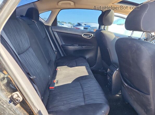 3N1AB7AP6KY219009 2019 NISSAN SENTRA Black Rear seats view