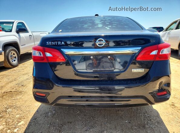 3N1AB7AP6KY219009 2019 NISSAN SENTRA Black Rear view