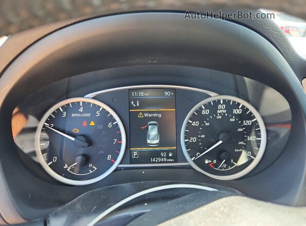 3N1AB7AP6KY219009 2019 NISSAN SENTRA Black Instrument cluster view